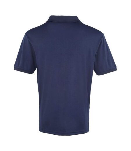 Premier Mens Coolchecker Pique Short Sleeve Polo T-Shirt (Navy) - UTRW4401