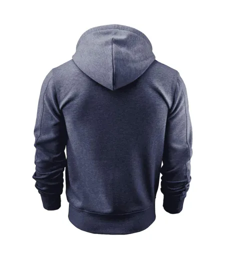 Veste À Capuche Homme Bleu Chiné Chiné James Harvest