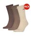Lot De 3  Chaussettes Sport Motif/style Logo Contrasté Adulte Marron Beige Marron Foncé Puma-1