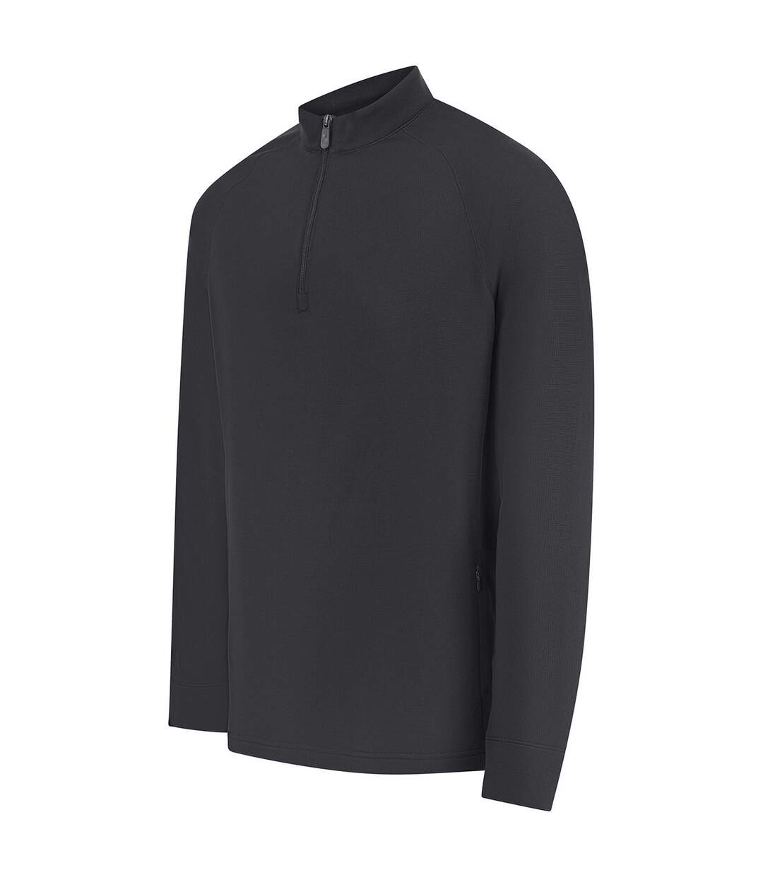 Mens zip neck top black Henbury