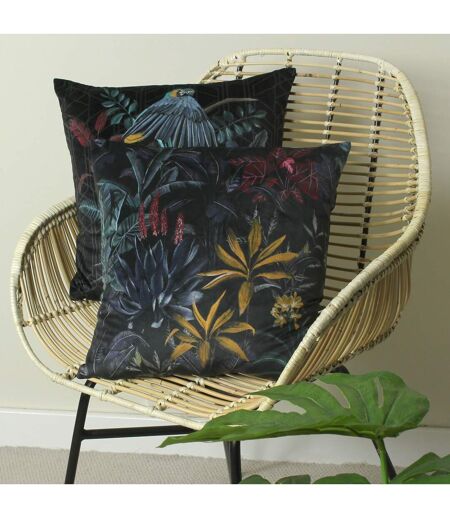 Zinara leaves cushion cover 43cm x 43cm multicoloured Evans Lichfield