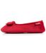 Isotoner Chaussons Ballerines femme microvelours semelle ultra souple mousse à mémoire forme-4