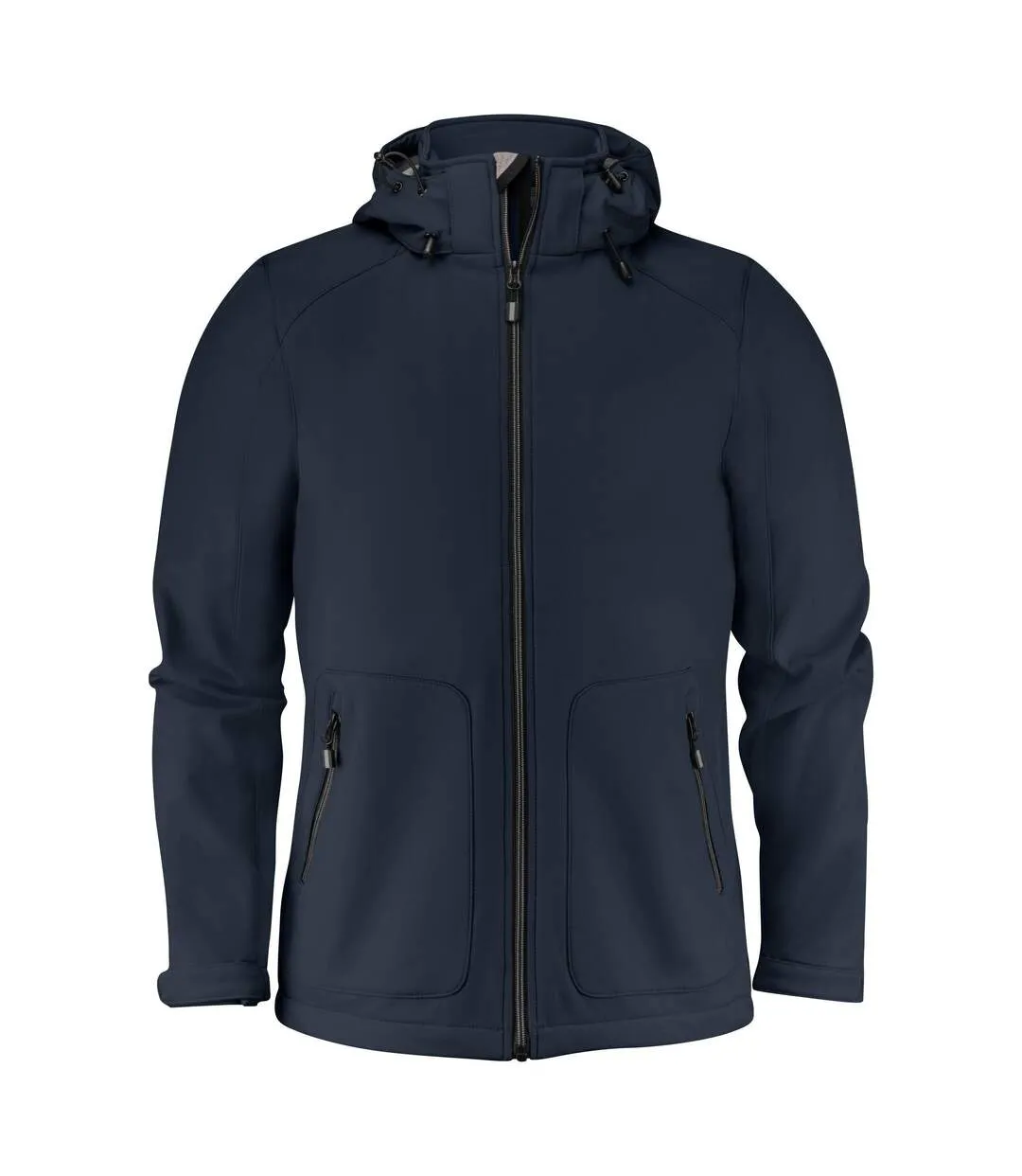 Mens Karting Soft Shell Jacket Dark Navy Printer-1