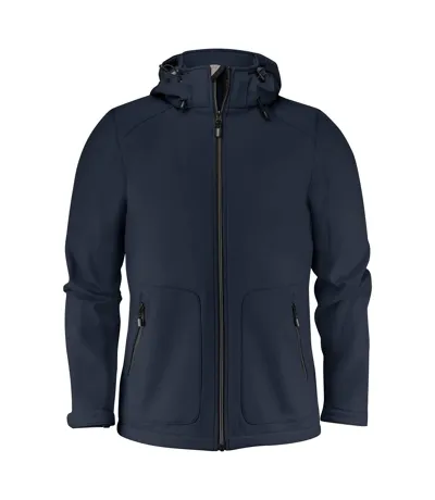 Mens Karting Soft Shell Jacket Dark Navy Printer