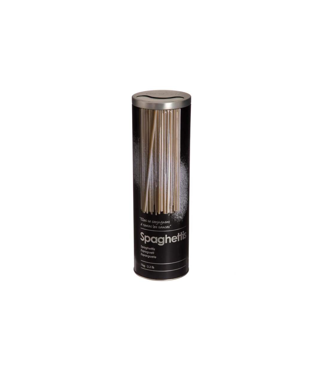 Boîte Spaghettis Relief II 27cm Noir-1