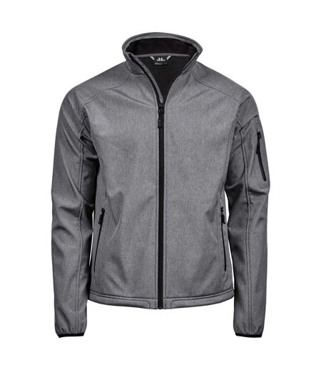 Mens Performance Lightweight Soft Shell Jacket Grey Melange Tee Jays