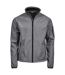 Mens Performance Lightweight Soft Shell Jacket Grey Melange Tee Jays-2