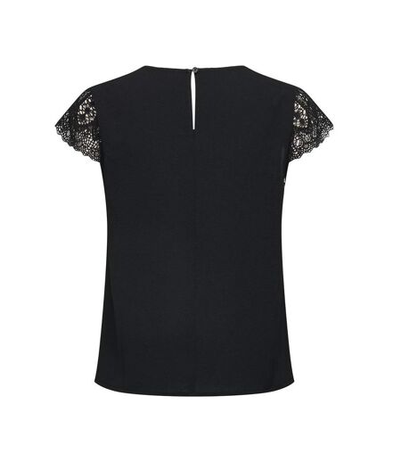 Débardeur noir femme only elva