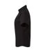 Short Sleeve Poplin Blouse / Plain Work Shirt Black Premier-3