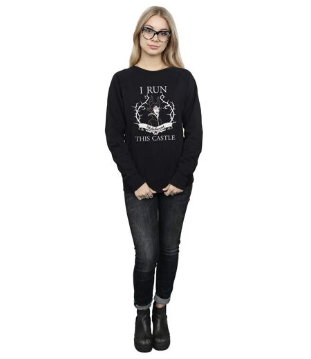 Disney - Sweat MALEFICENT RUN THIS CASTLE - Femme (Noir) - UTBI12329
