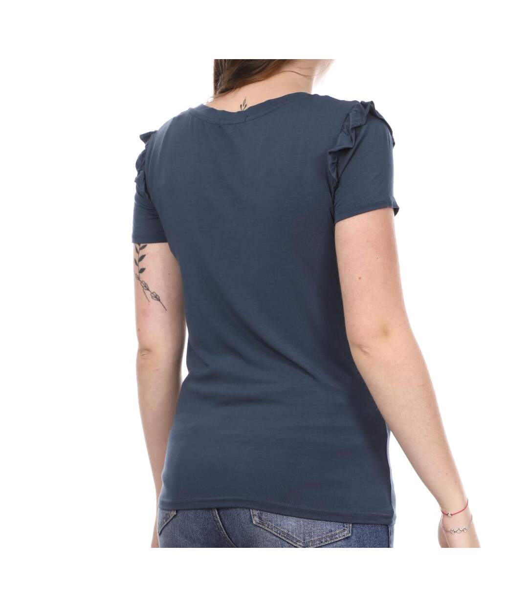 T-shirt Bleu Femme Teddy Smith Tolan - L-2