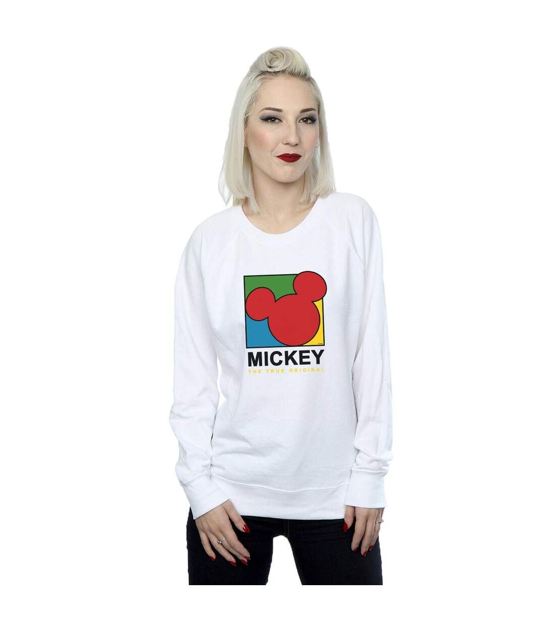 Disney Pantalon de survêtement Mickey Mouse True 90s Femme/Femme (Blanc) - UTBI27859-2