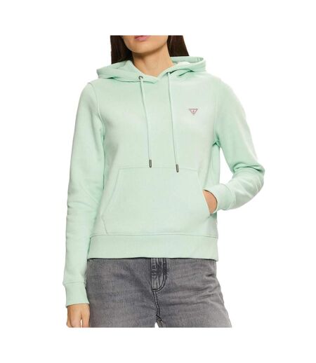 Sweat Vert Femme Guess Hood - L