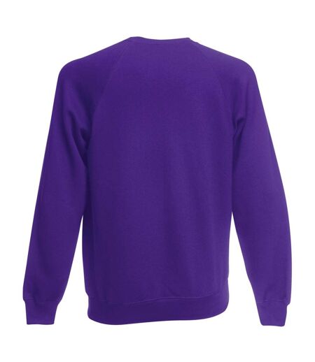 Fruit Of The Loom Mens Raglan Sleeve Belcoro® Sweatshirt (Purple) - UTBC368