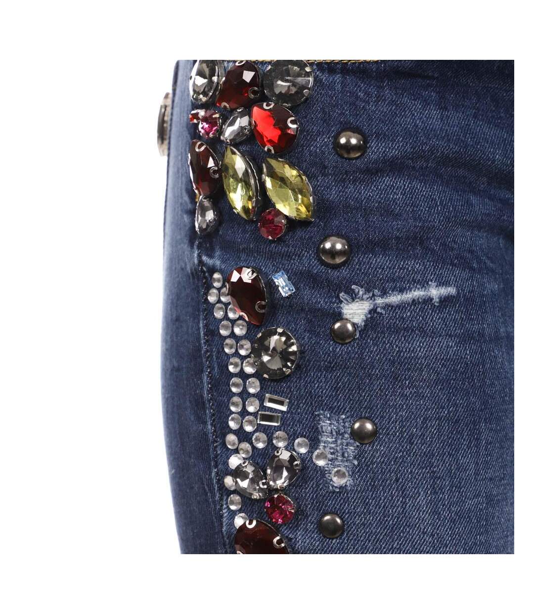 Jean slim bleu brut femme guess fylt-2