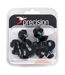 Precision - Ensemble Crampons pour chaussures de football ULTRA FLAT (Noir) - UTRD647