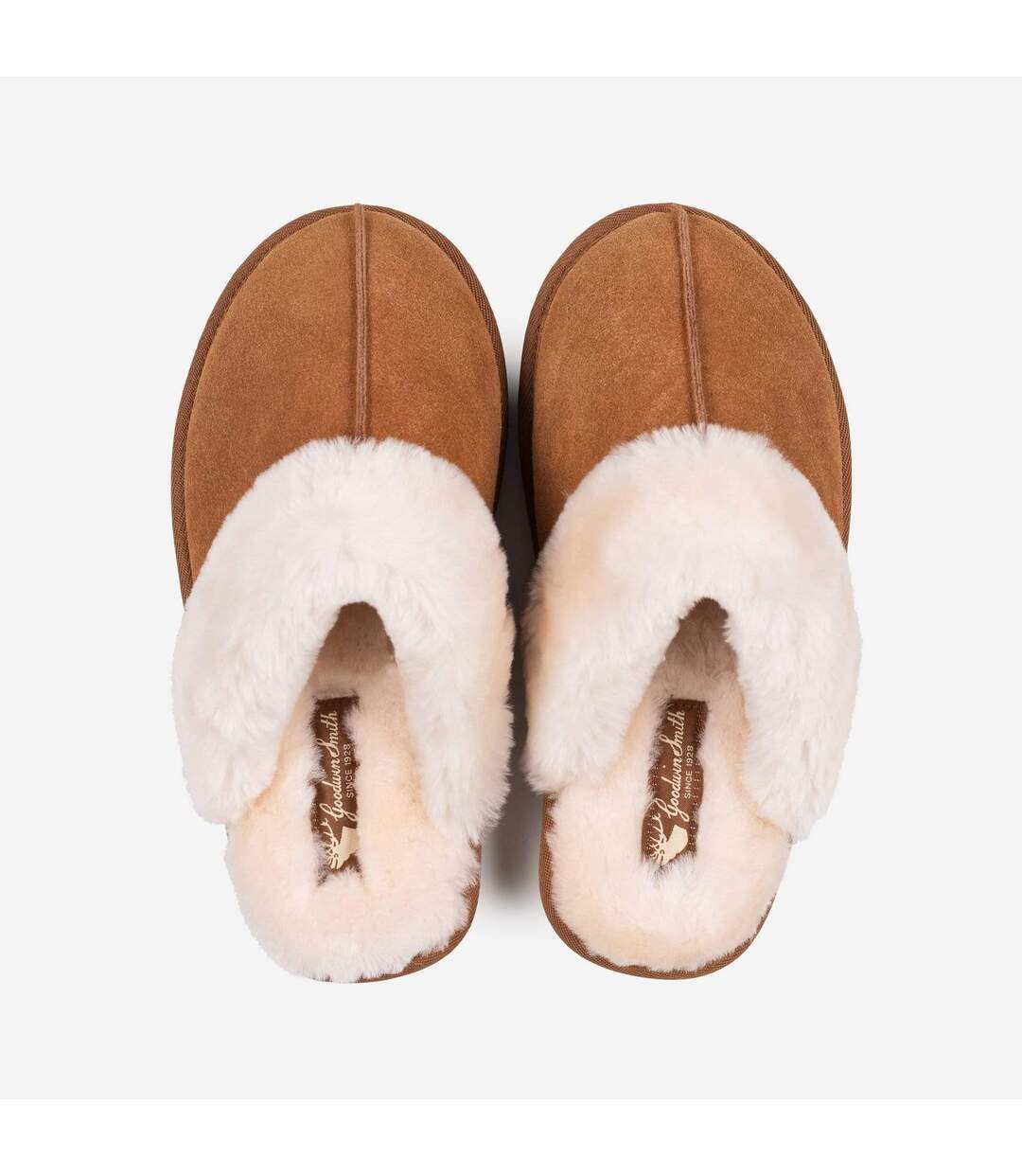 Ladies Suzie Tan Sheepskin Slipper Mule-4