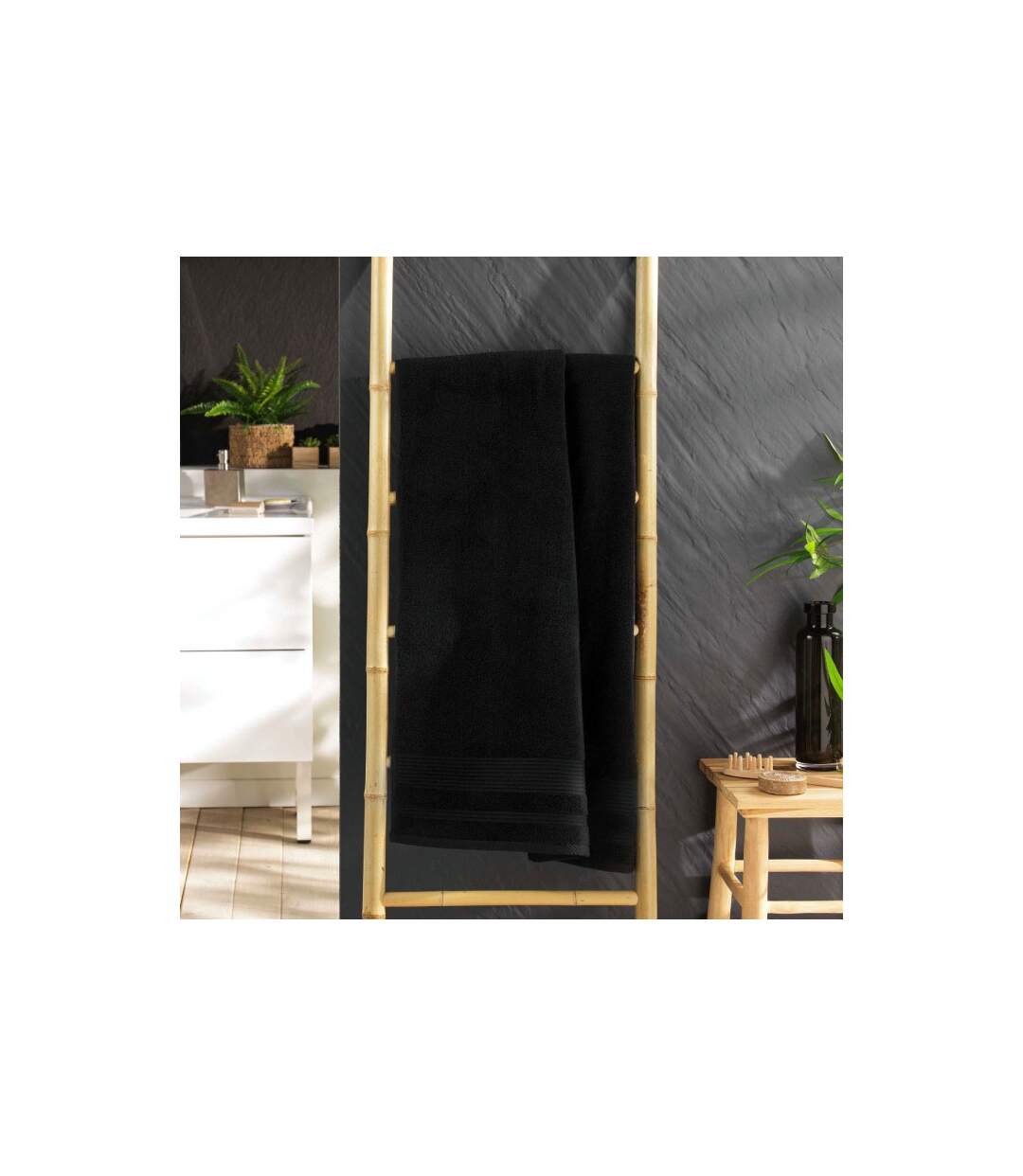 Drap de Douche Tendresse 70x130cm Noir-3