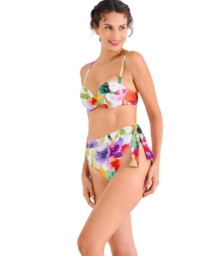 Bas maillot slip de bain échancré taille haute ROMA Lisca