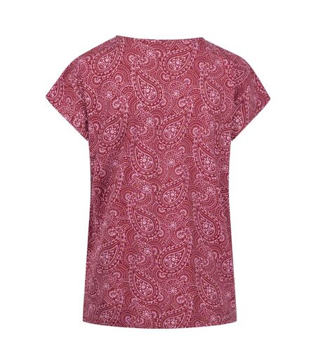 Haut Motif/style Imprimé Lucia Femme Rouge Bordeaux Trespass