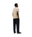 Mens Embroidered Logo Crew Neck T-shirt Sand Beige Tommy Hilfiger-3