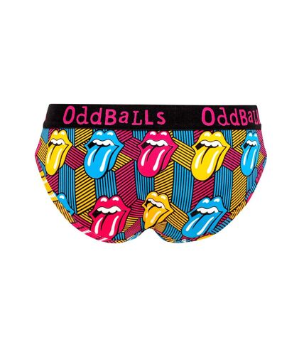 OddBalls Womens/Ladies Retro The Rolling Stones Briefs (Multicolored) - UTOB180