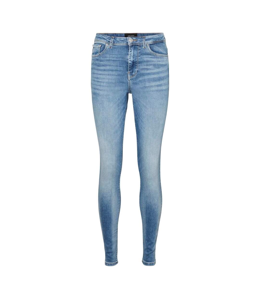 Womens/ladies Skinny Jeans Light Blue Vero Moda-2