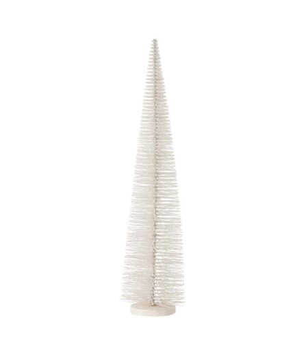 Sapin de Noël Déco Pailleté Josh 61cm Blanc