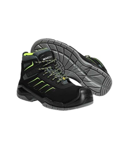 Womens/ladies Footwear Fit Bimberi Peak Coated Leather Safety Boots Black Mascot