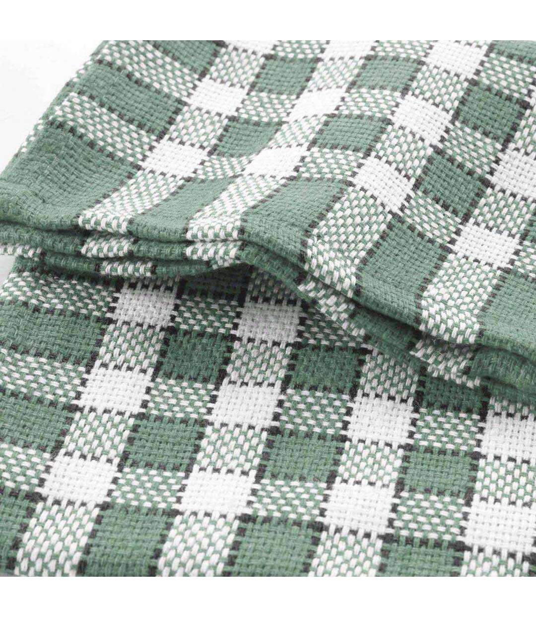 Lot de 3 Serviettes de Table Traditio 45x45cm Vert Cèdre-2
