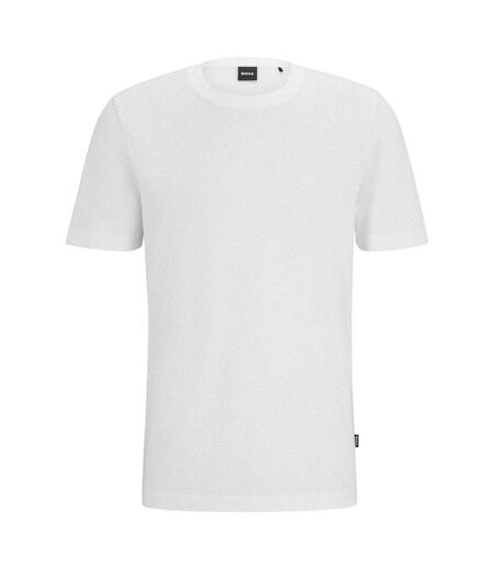 T-shirt Motif/style Bulles Homme Blanc Boss