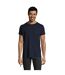 T-shirt Imperial Adulte Bleu Marine Français SOLS-1