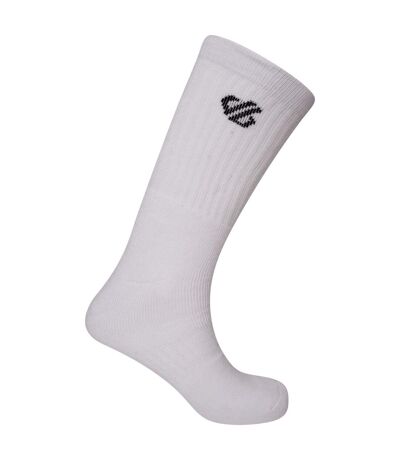 Dare 2B Unisex Adult Essentials Sports Ankle Socks (Pack of 3) (White) - UTRG5434