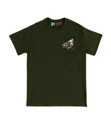T-shirt Motif Dragon Vert Motif/style Brodé Adulte Vert The Lord Of The Rings