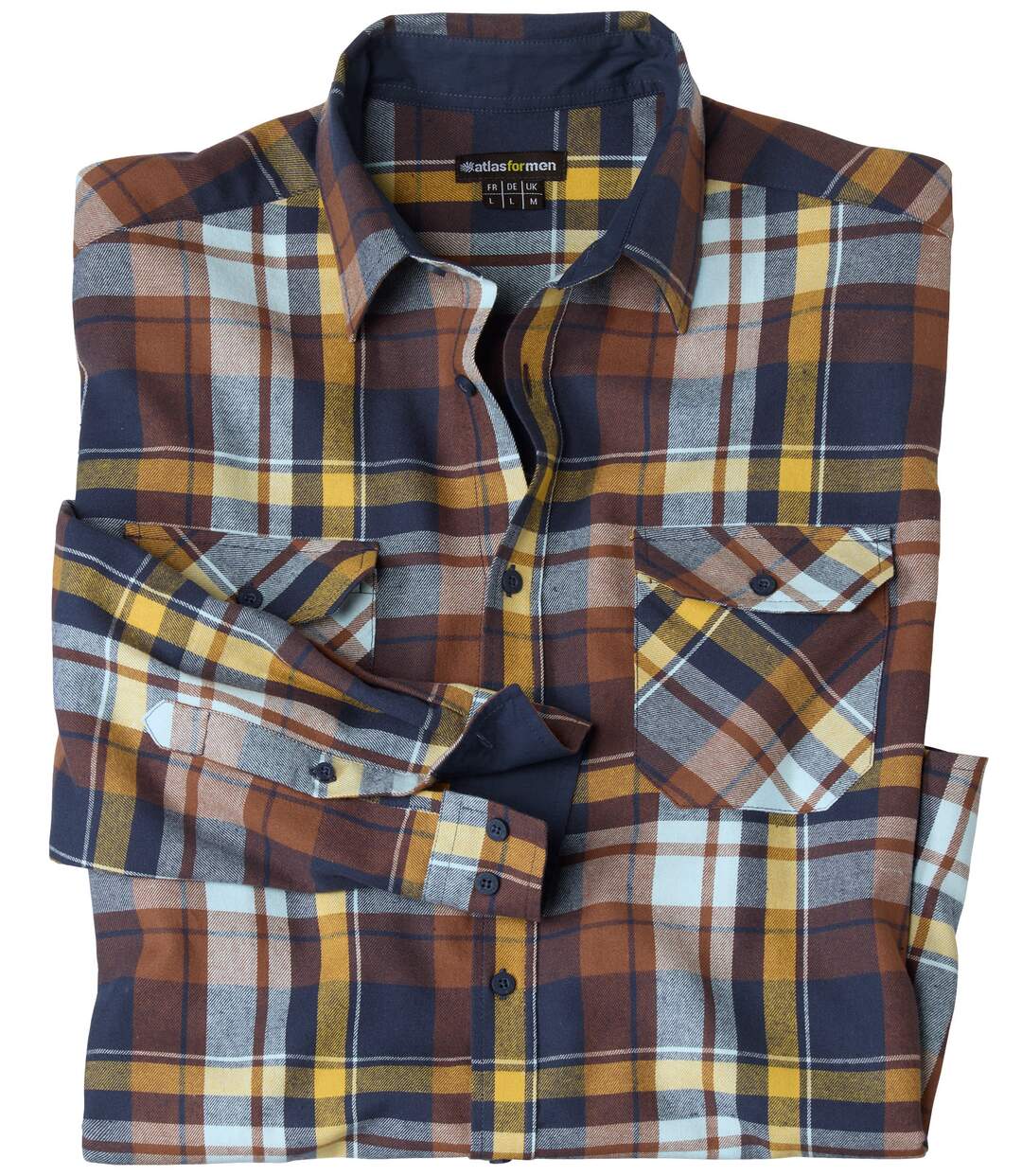 Chemise à carreaux en flanelle homme