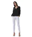 Jean Femme Chic Slim Fit Blanc - Taille Haute élégante en Coton & Lycra pour un Look Tendance et Confortable-1