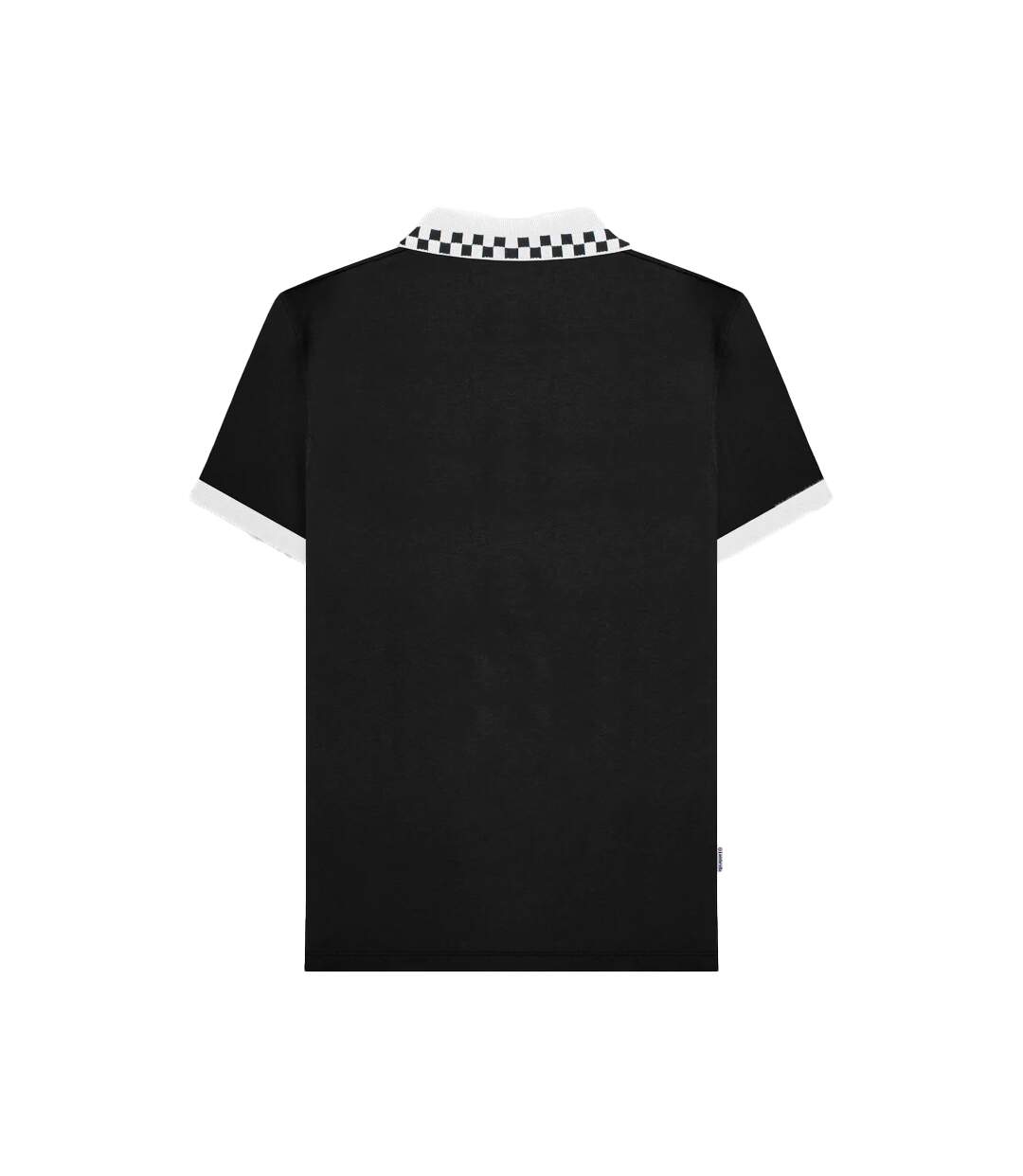 Polo Motif/style À Carreaux Homme Noir Lambretta-2