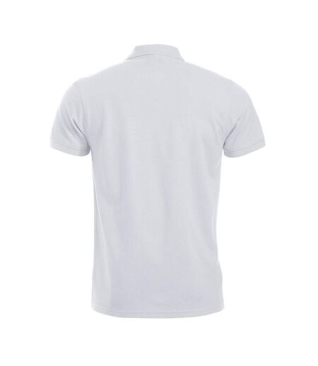 Mens Manhattan Polo Shirt White Clique