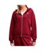 Sweat zippé rouge femme calvin klein jeans monologo french-1