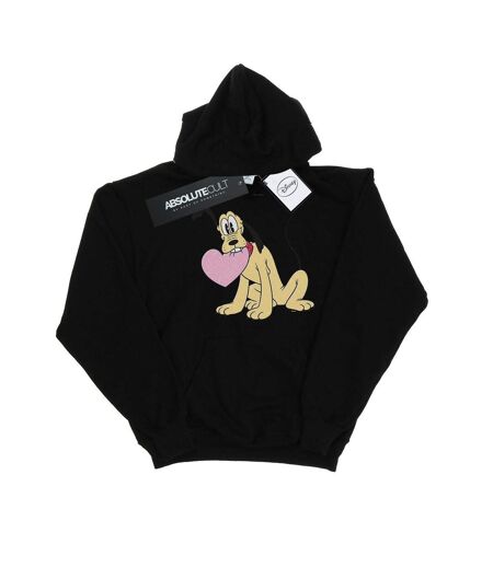 Disney - Sweat à capuche PLUTO LOVE HEART - Femme (Noir) - UTBI11148