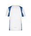 T-shirt Course À Pied Homme Blanc Bleu Roi James And Nicholson-2