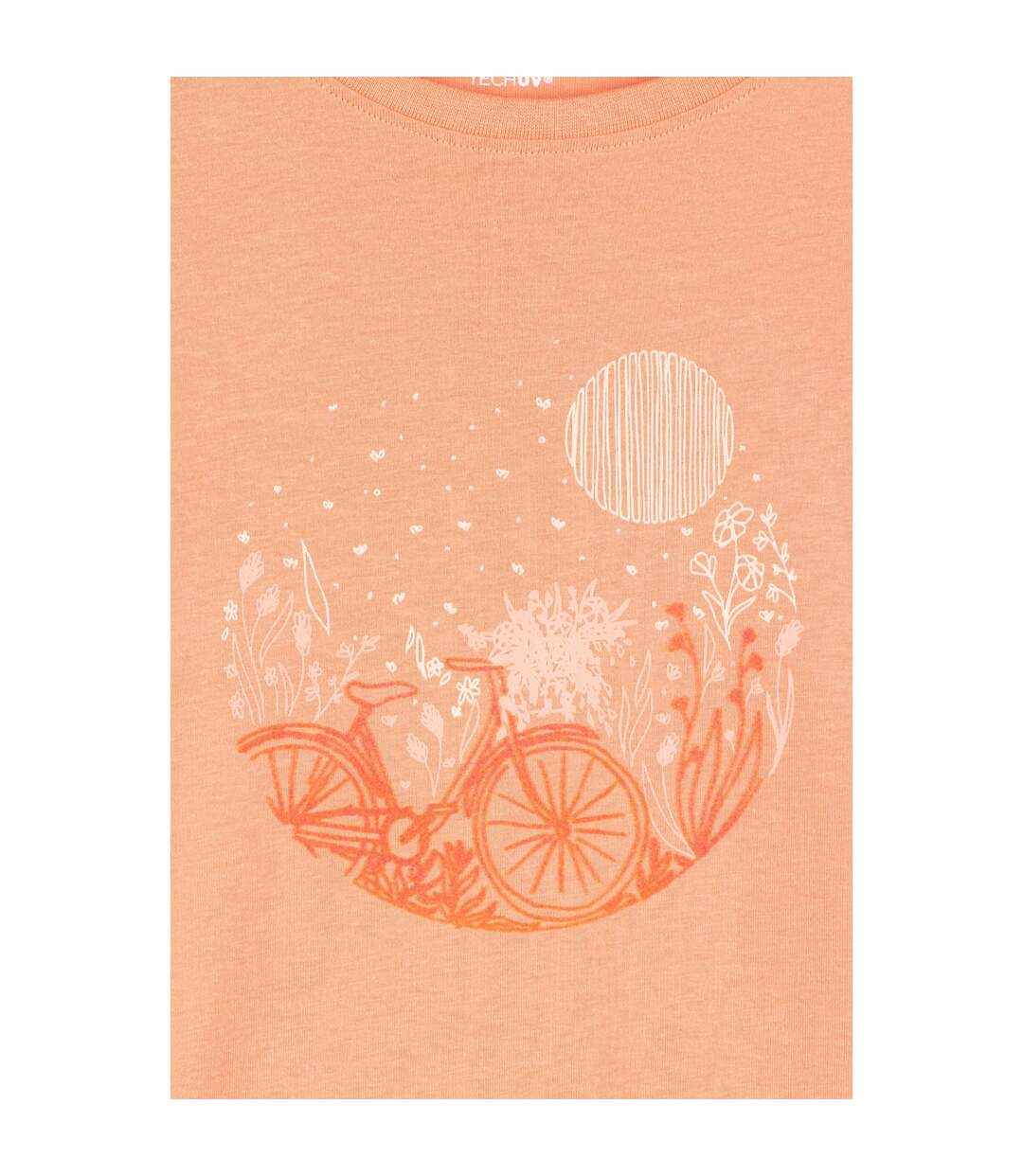 T-shirt Décontracté À Imprimé Graphique Bicyclette Pour Femme Orange Mountain Warehouse-4