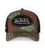 Casquette trucker effet usé avec patch et print Café Vondutch-2