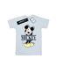 Disney Femme/Les femmes Mickey Mouse Letters Cotton Boyfriend T-Shirt (Blanc) - UTBI36643-1