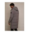 Burton Mens Hooded Longline Puffer Jacket (Charcoal)