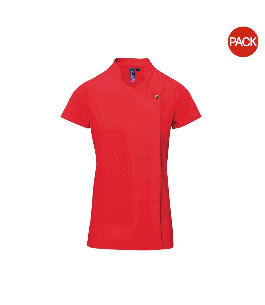 Pack Of 2  Ladies/womens *blossom* Tunic / Health Beauty & Spa / Workwear  Strawberry Red Premier-1