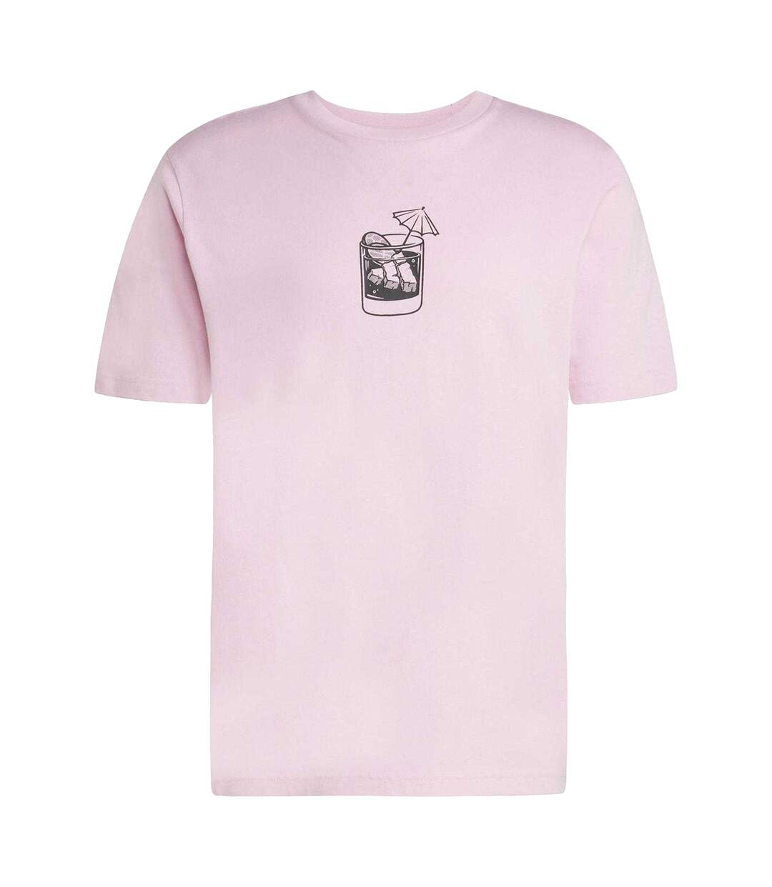 Mens Drink Logo T-shirt Pink Adidas-2