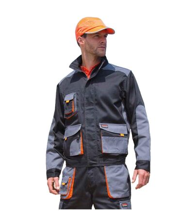 Result Work-Guard Mens Lite Jacket (Black/Grey) - UTPC3335
