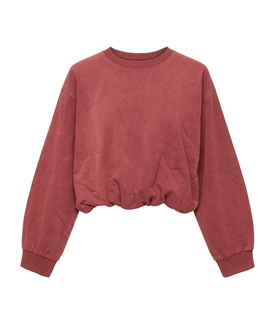 Sweat Motif/style Délavé À L´acide Femme Bordeaux I Saw It First-1