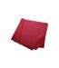 Lot de 3 Serviettes de Table Essentiel 40x40cm Rouge